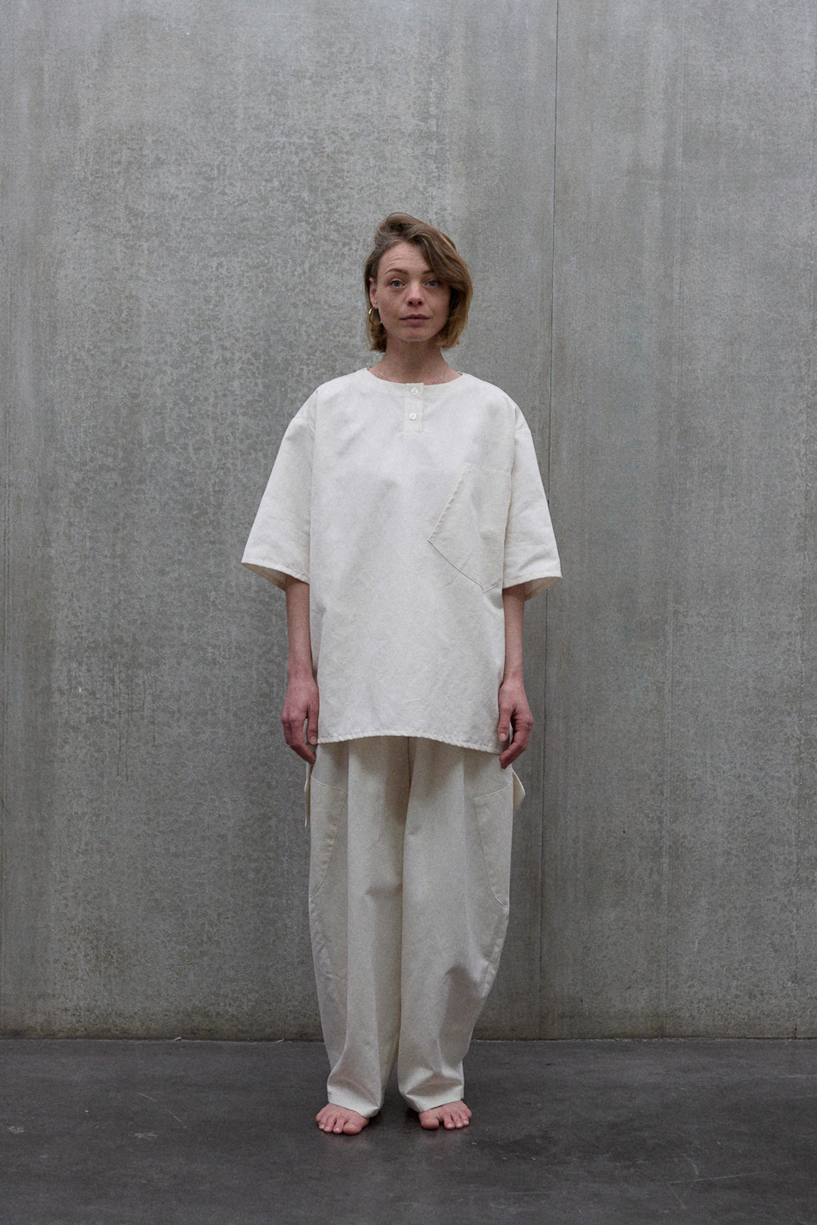 Cream cargo pants