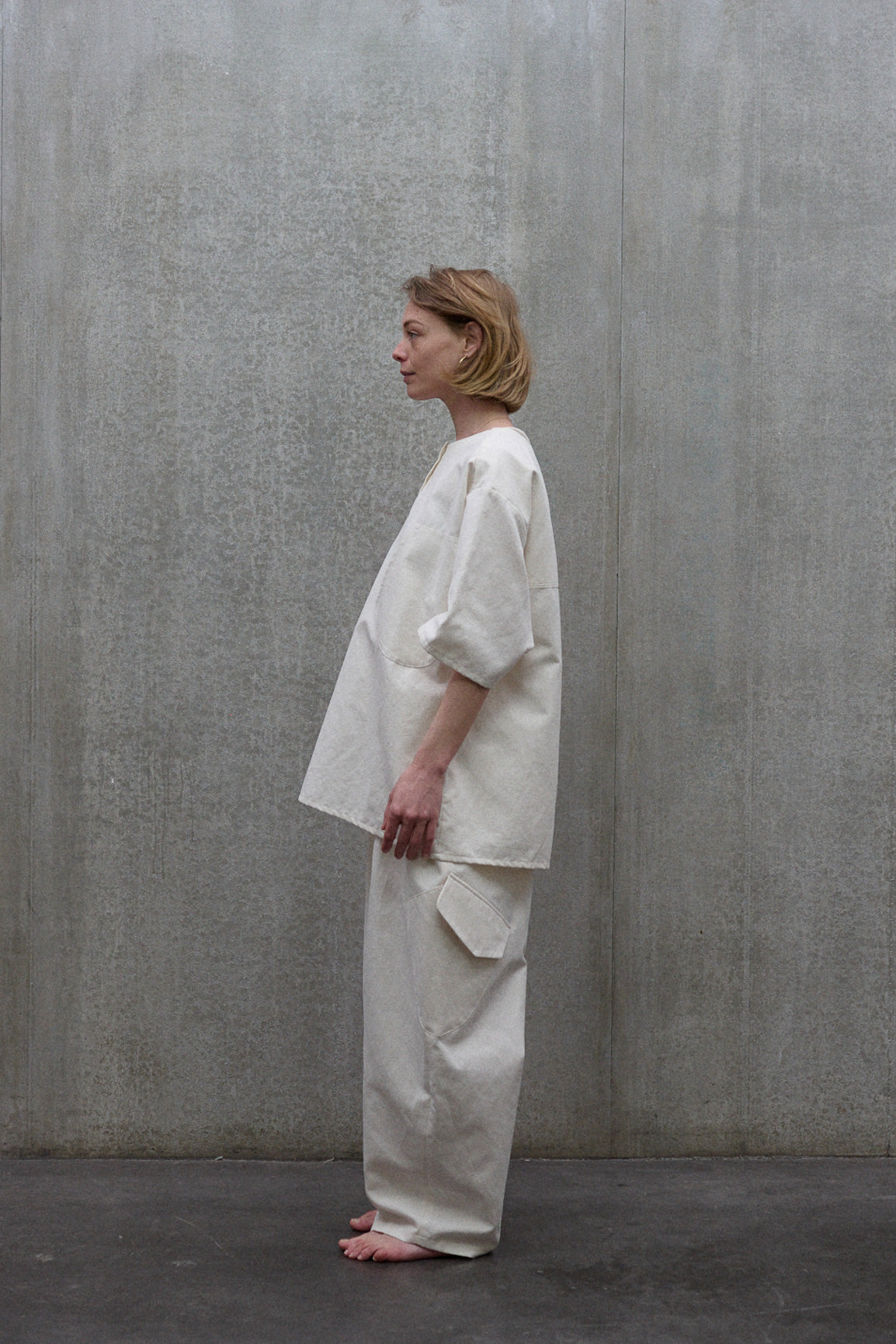Cream cargo pants