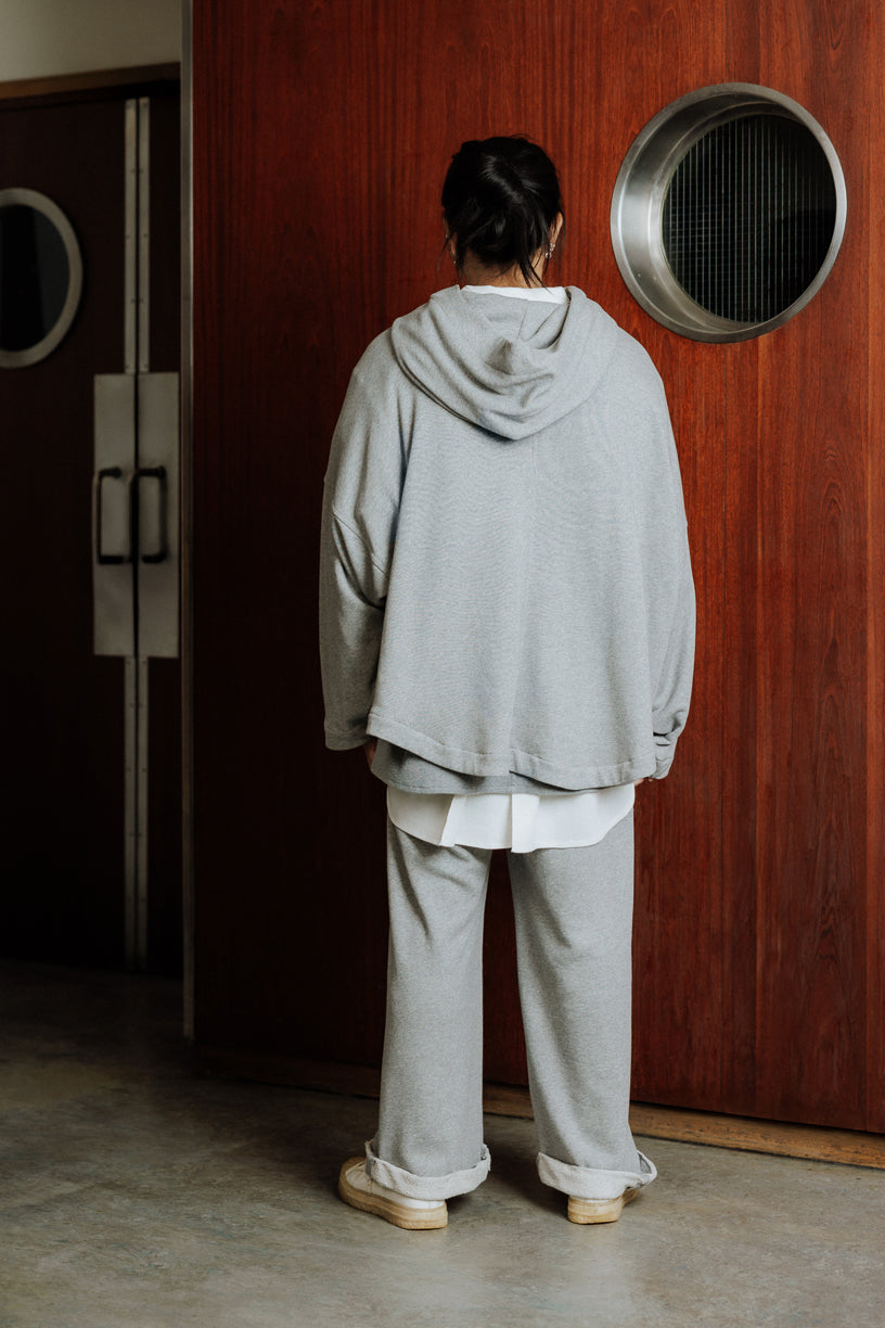 Hoodie Mino gris en coton
