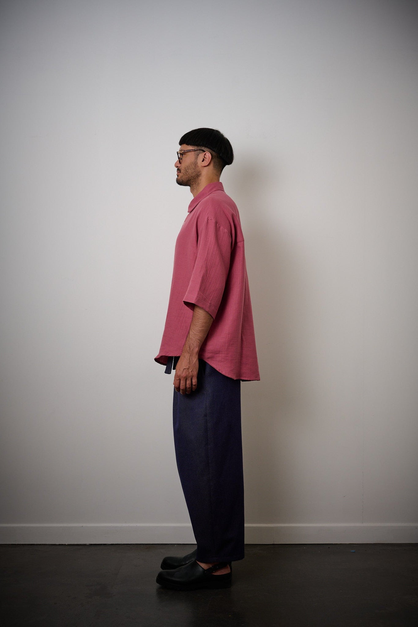 Chemise MARUI - gaze de coton framboise