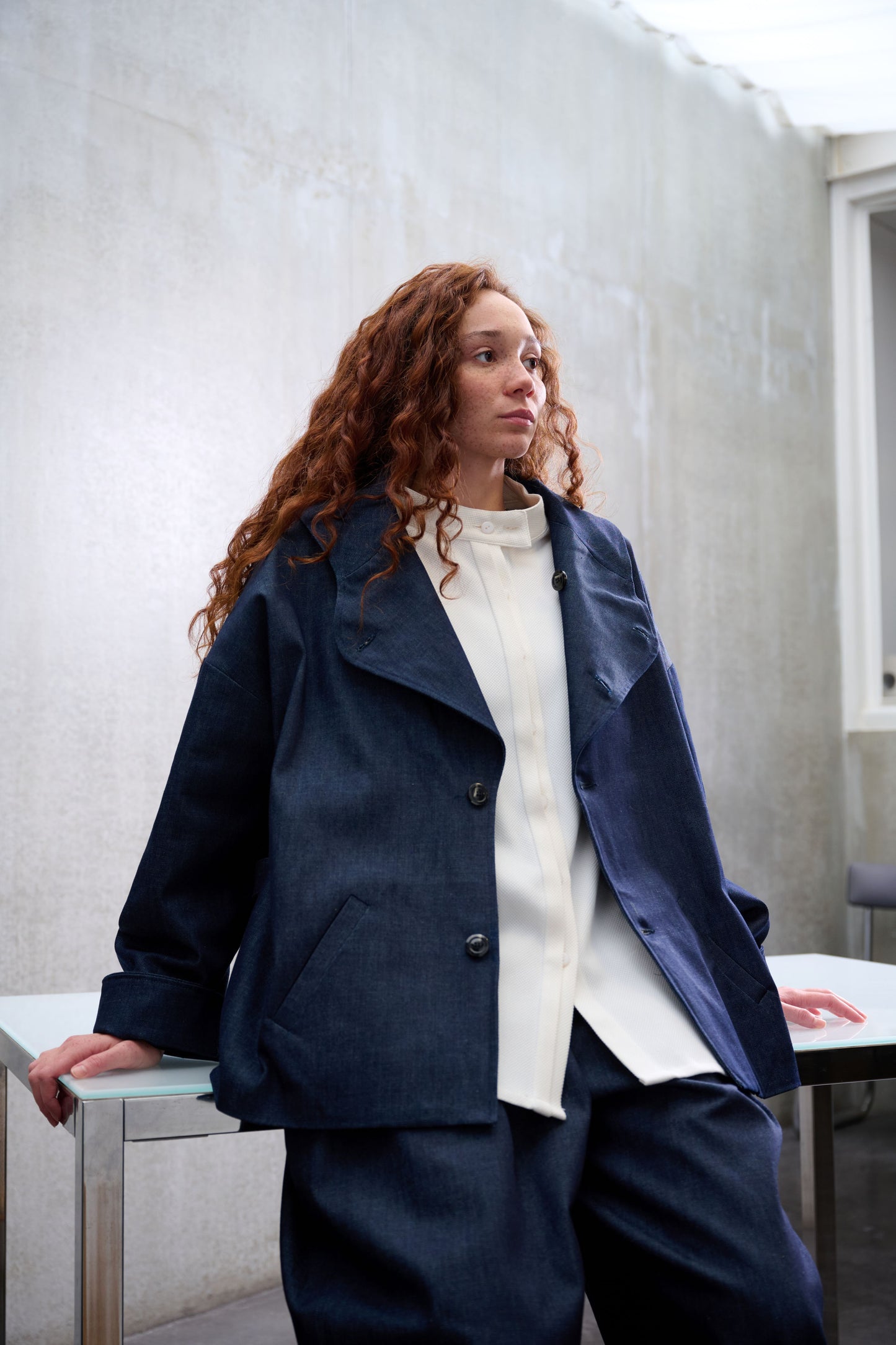 Veste Gunbai en denim brut