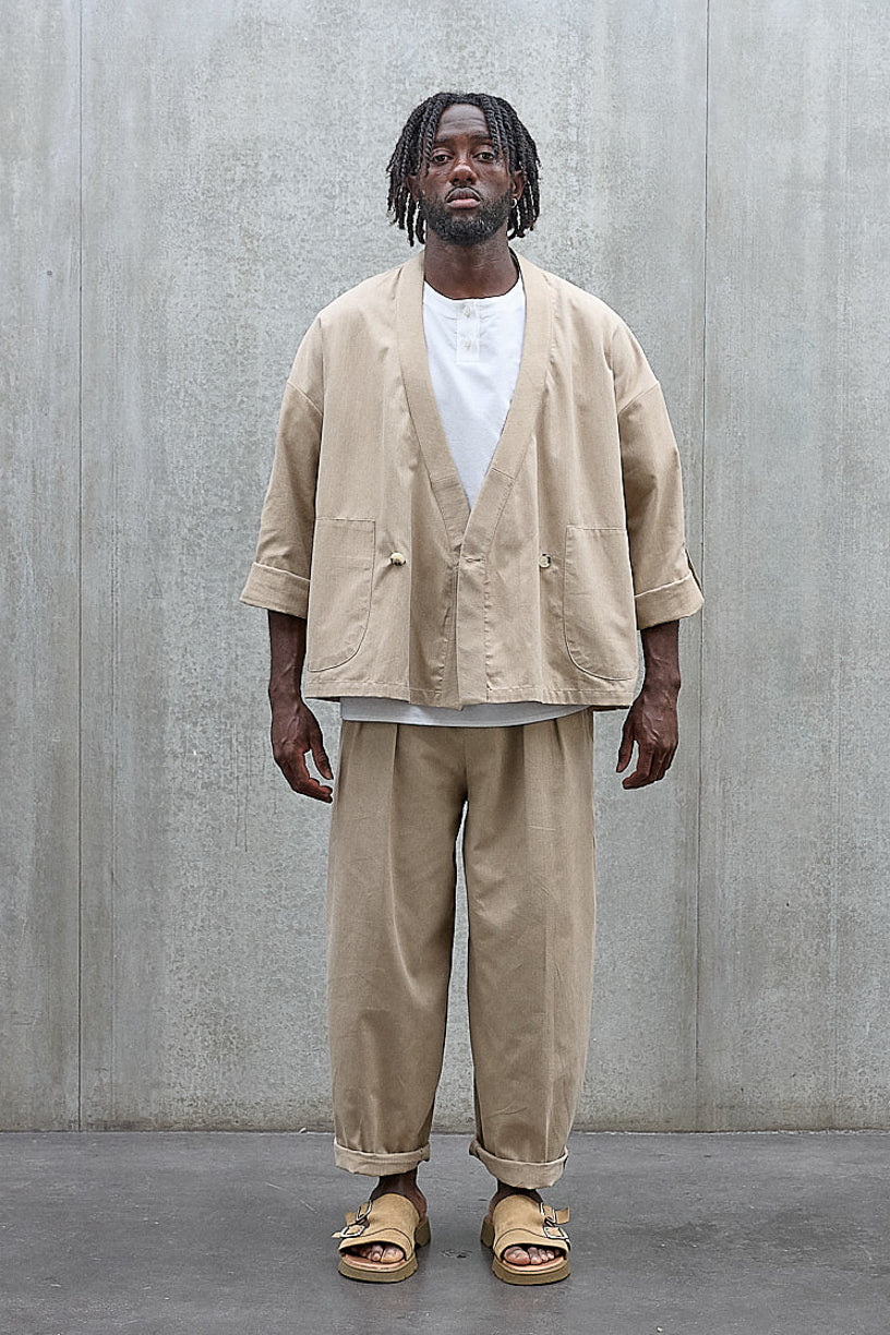 Samue beige herringbone jacket