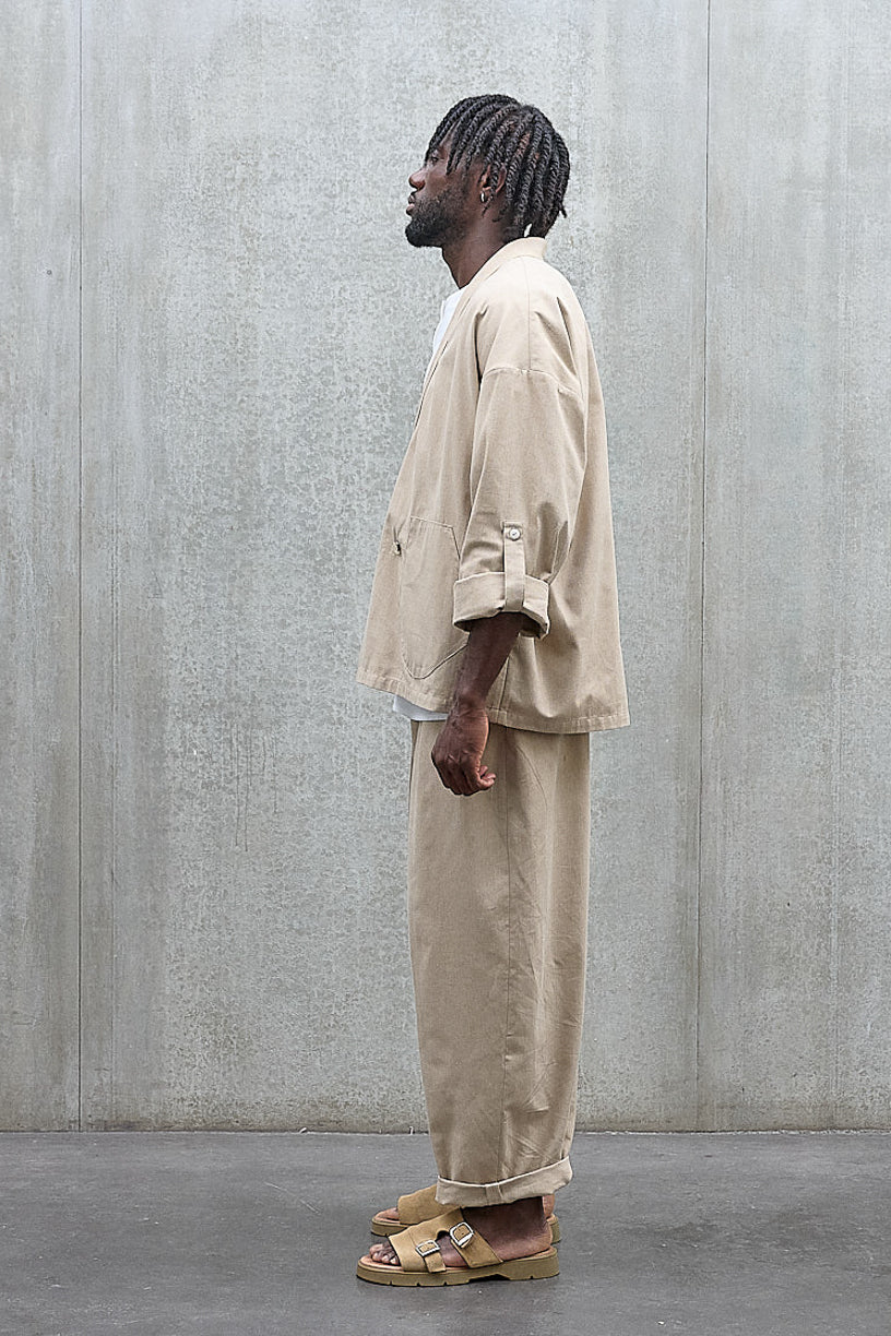 Samue beige herringbone jacket