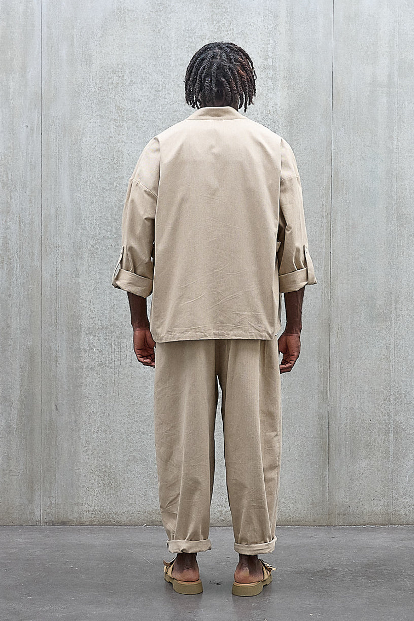 Samue beige herringbone jacket