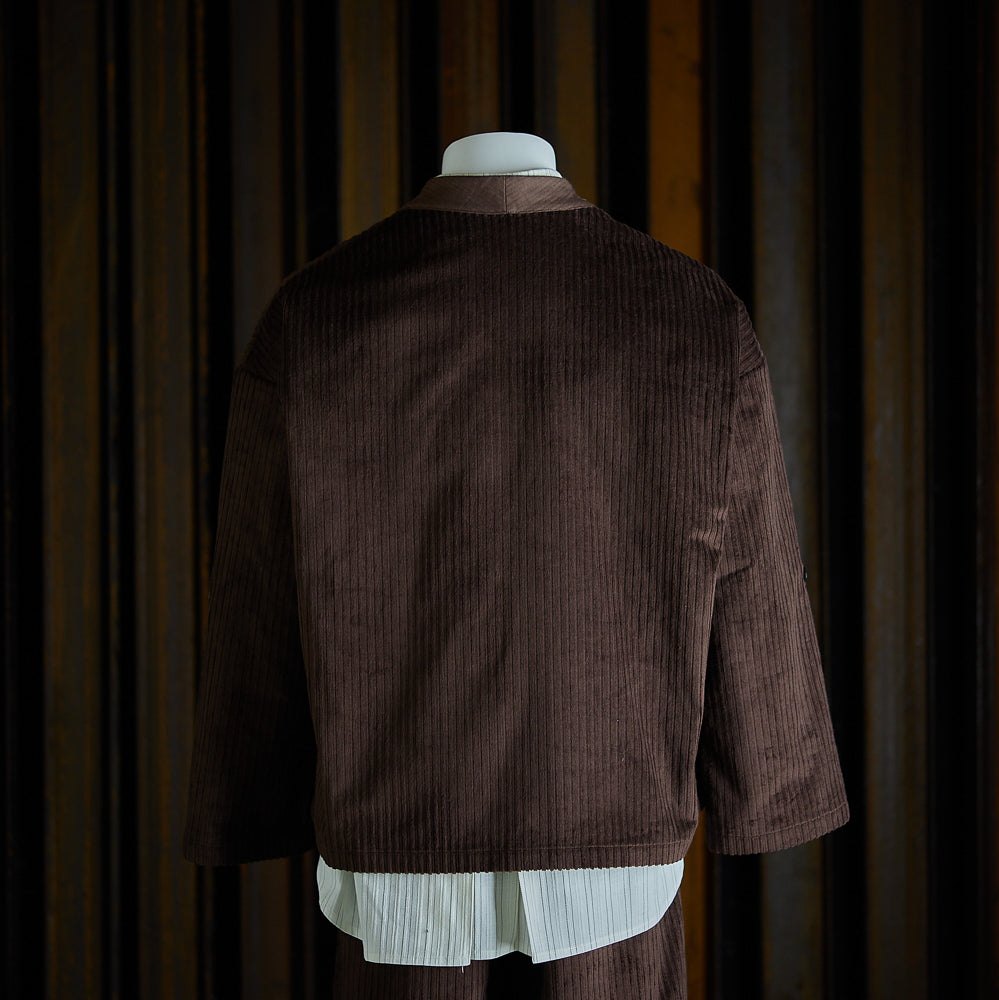 Veste Samue marron foncé en velours