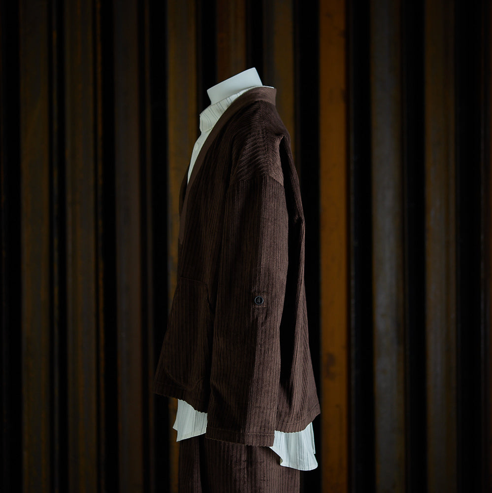 Veste Samue marron foncé en velours