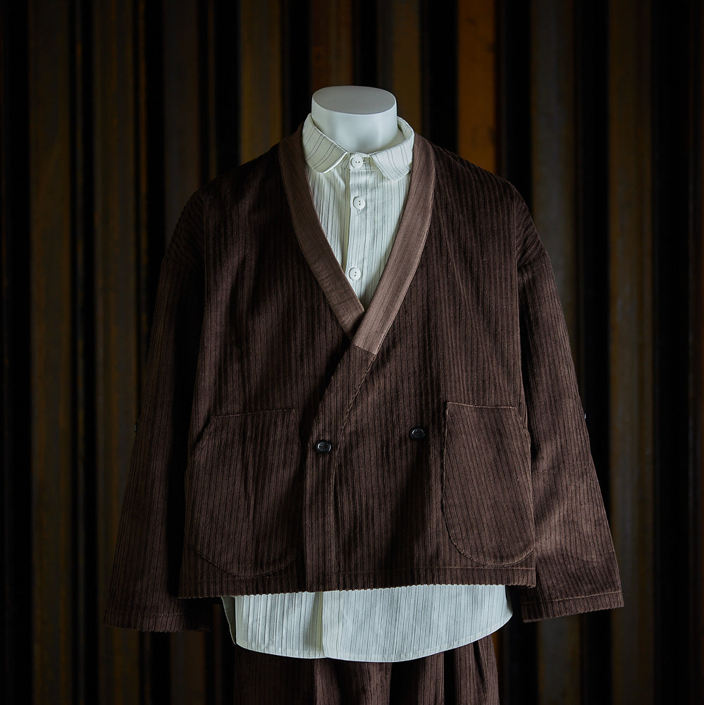 Veste Samue marron foncé en velours