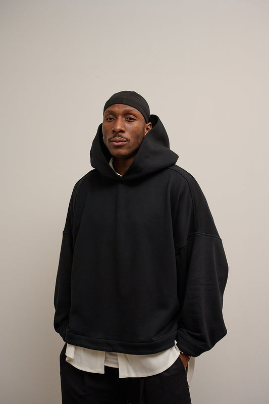 Mino black fleece hoodie
