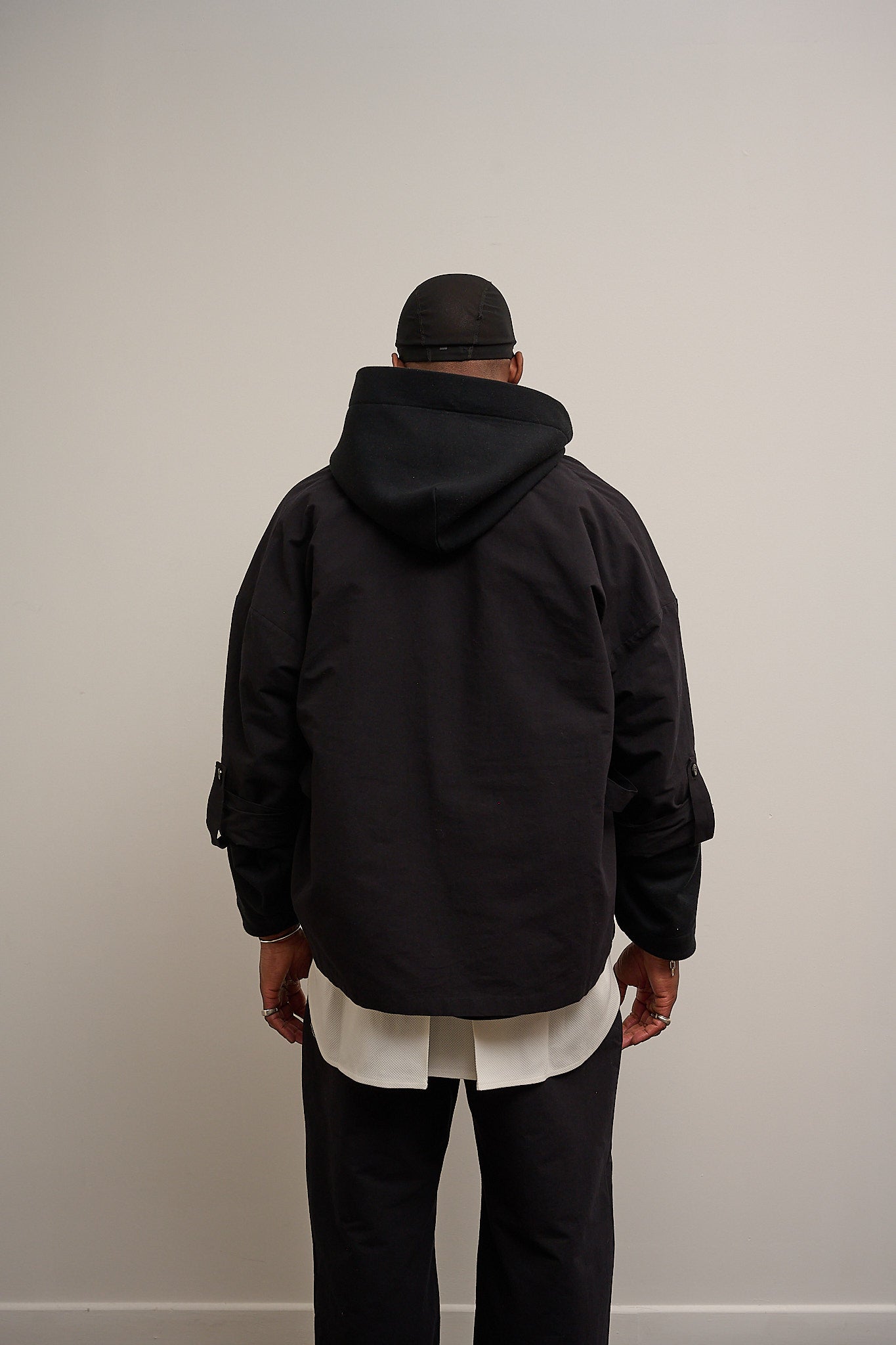 Veste Samue noire en washi