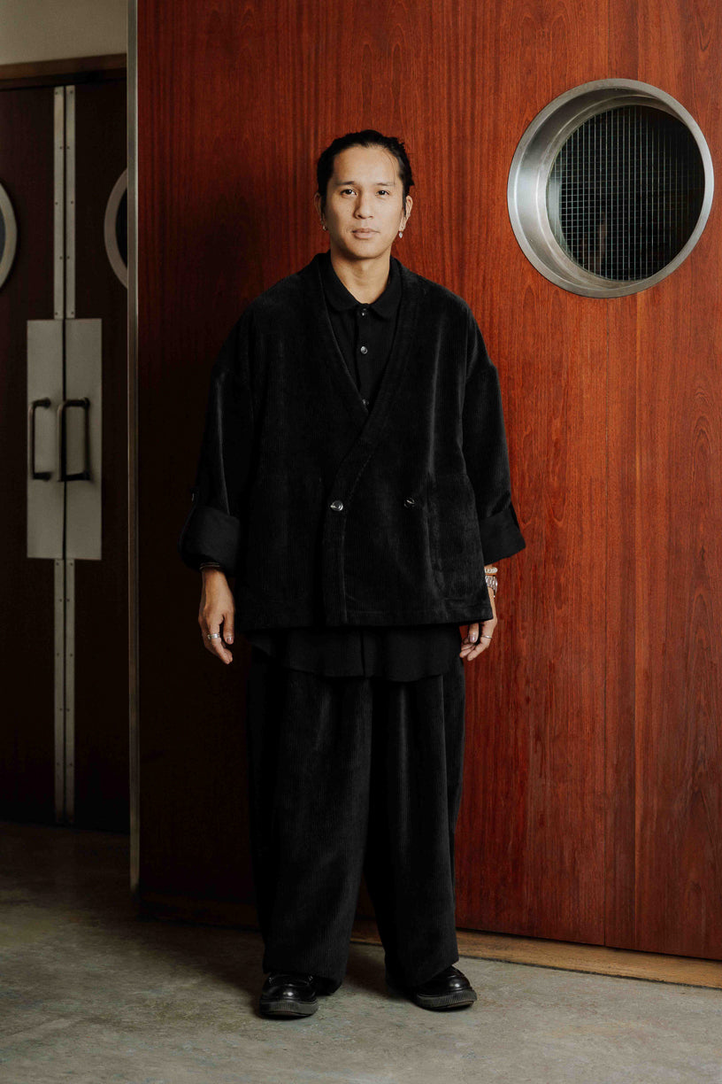 Samue black velvet jacket