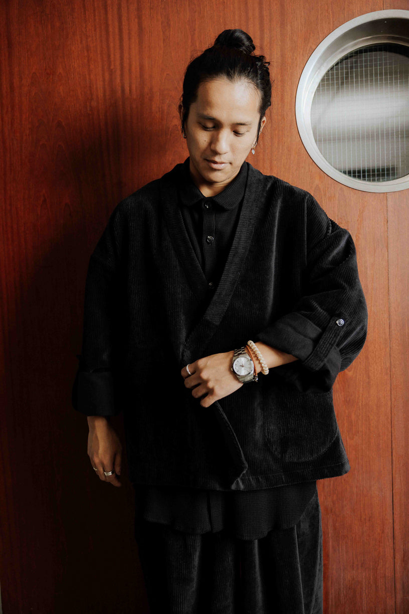 Samue black velvet jacket