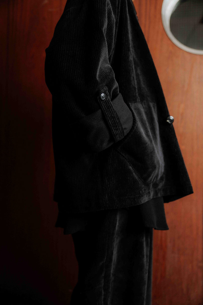 Samue black velvet jacket