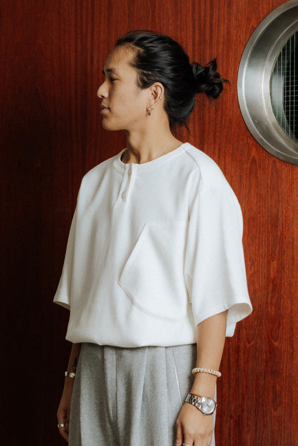 Chemise Popover blanc