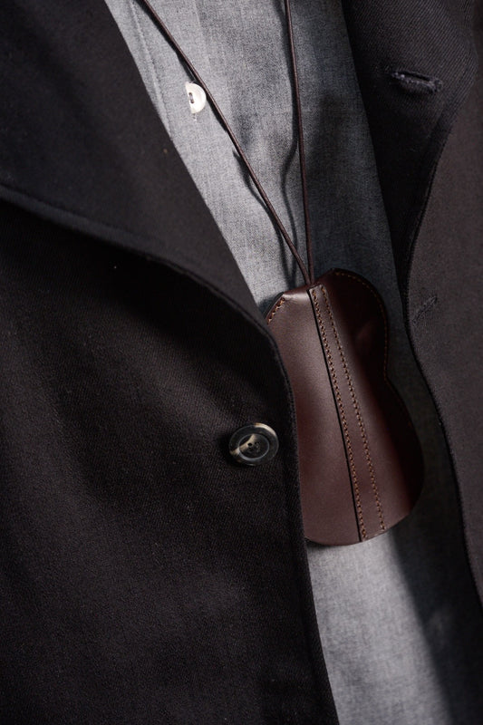 Hyotan tour de cou acajou