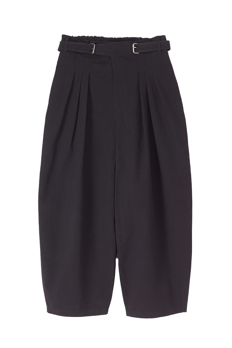 Black circular washi pants