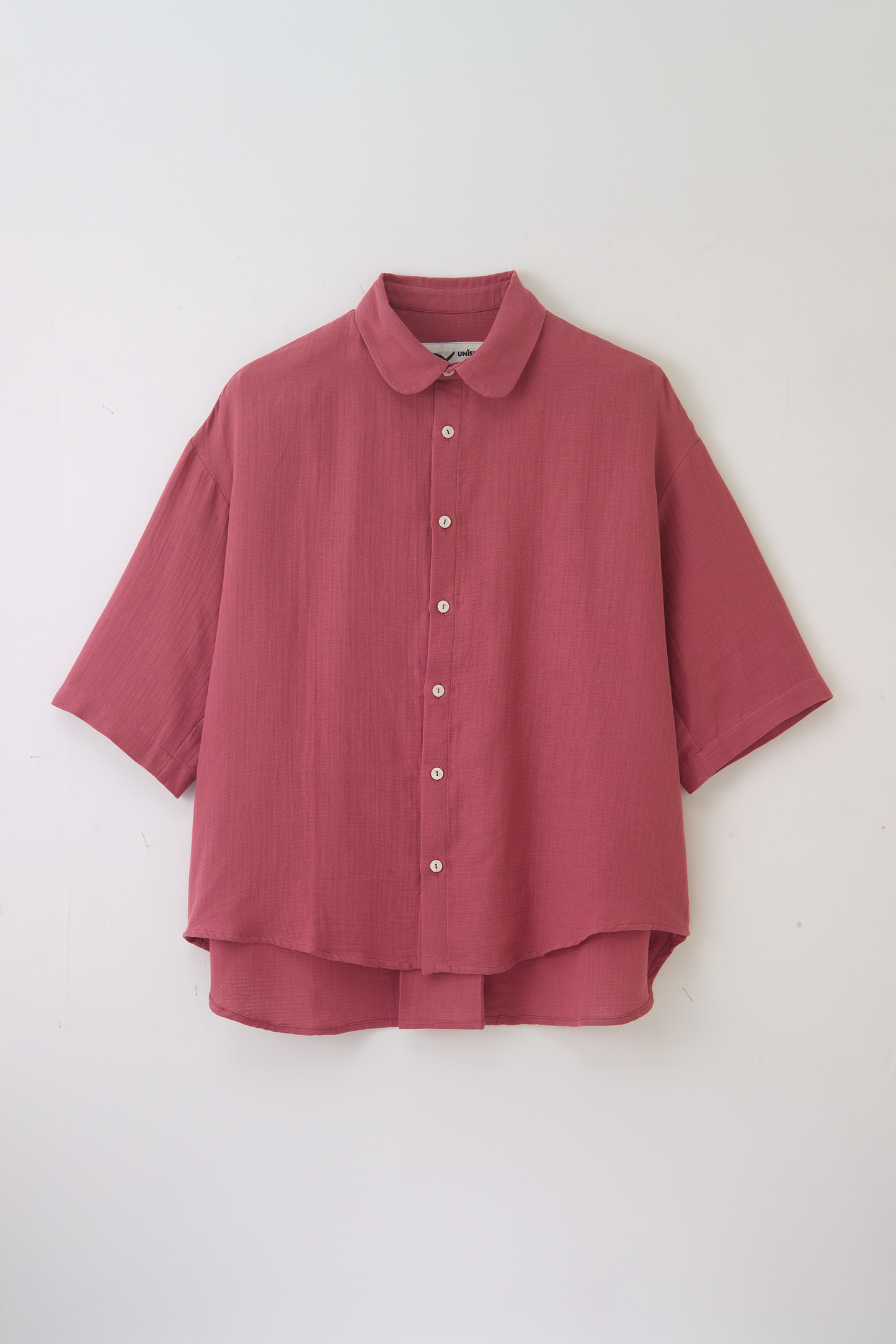 Chemise MARUI - gaze de coton framboise