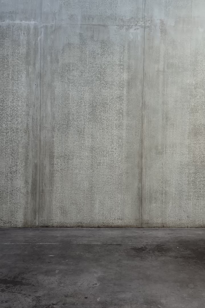 Chemise oversize à manches longues Aïdama, modèle Ao en coton vert chiné. Portée par un mannequin homme et vue en mouvement à 360°.